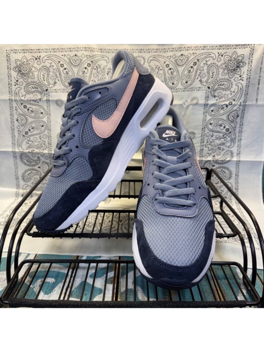 Nike Air Max SC Women's Sneakers Size 9.5 Gray Athletic Shoes CW4554-400 Worn 1X - Picture 2 of 10
